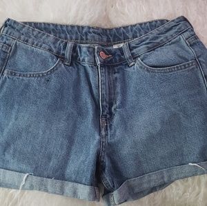 Denim shorts size 8